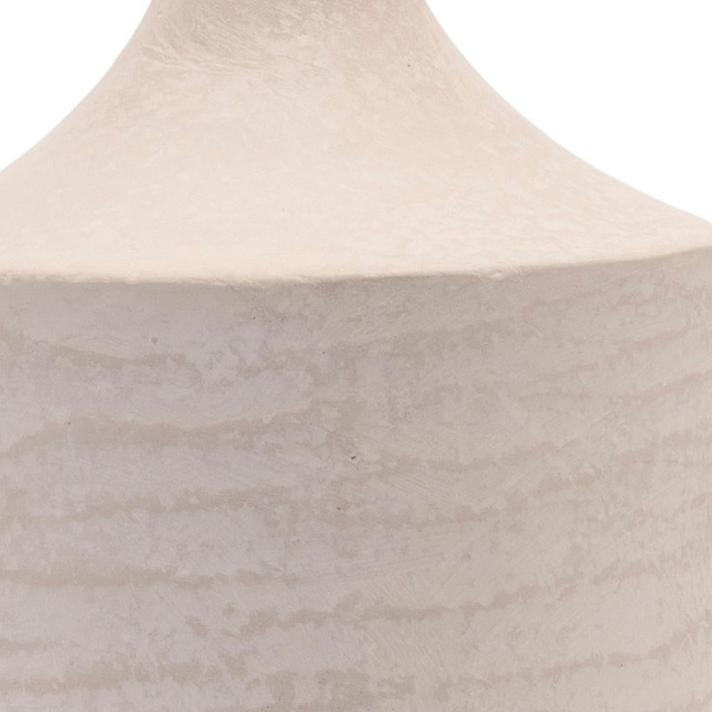 MALIBU 18" BEIGE RECYCLED PAPER CYLINDER JUG FLOOR VASE - Varnish & Vibe