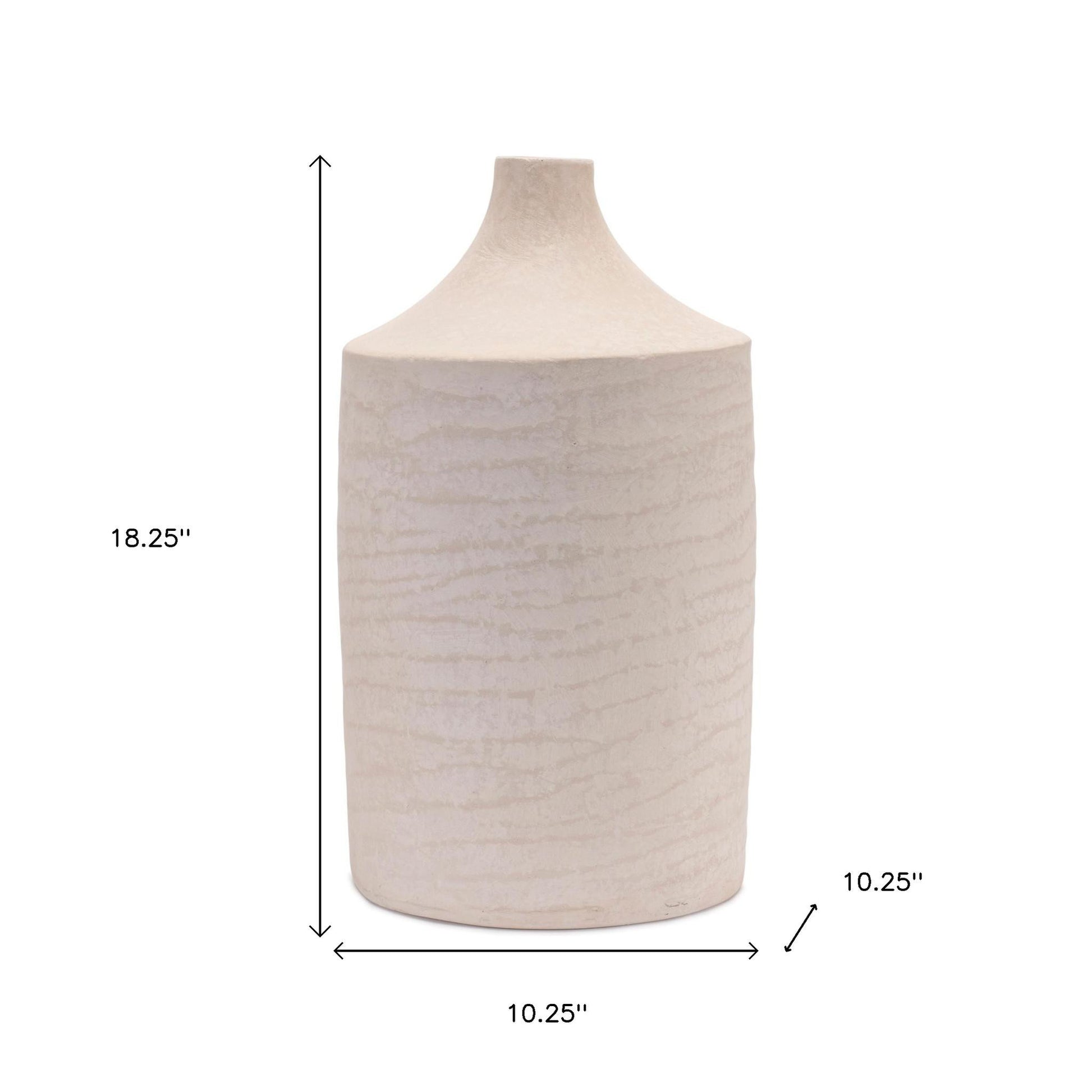 beige resin round floor vase, resin round floor vase, round floor vase, 18" beige resin round floor, 18" beige resin round