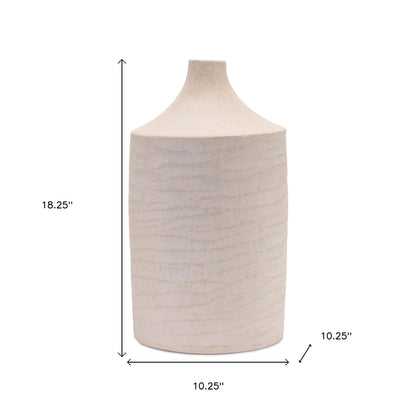 beige resin round floor vase, resin round floor vase, round floor vase, 18" beige resin round floor, 18" beige resin round