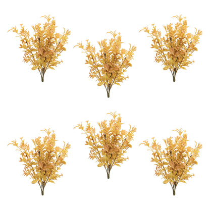 PALISADES SET OF SIX 9" YELLOW AND ORANGE ARTIFICIAL FOLIAGE - Varnish & Vibe