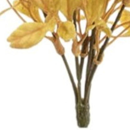 PALISADES SET OF SIX 9" YELLOW AND ORANGE ARTIFICIAL FOLIAGE - Varnish & Vibe