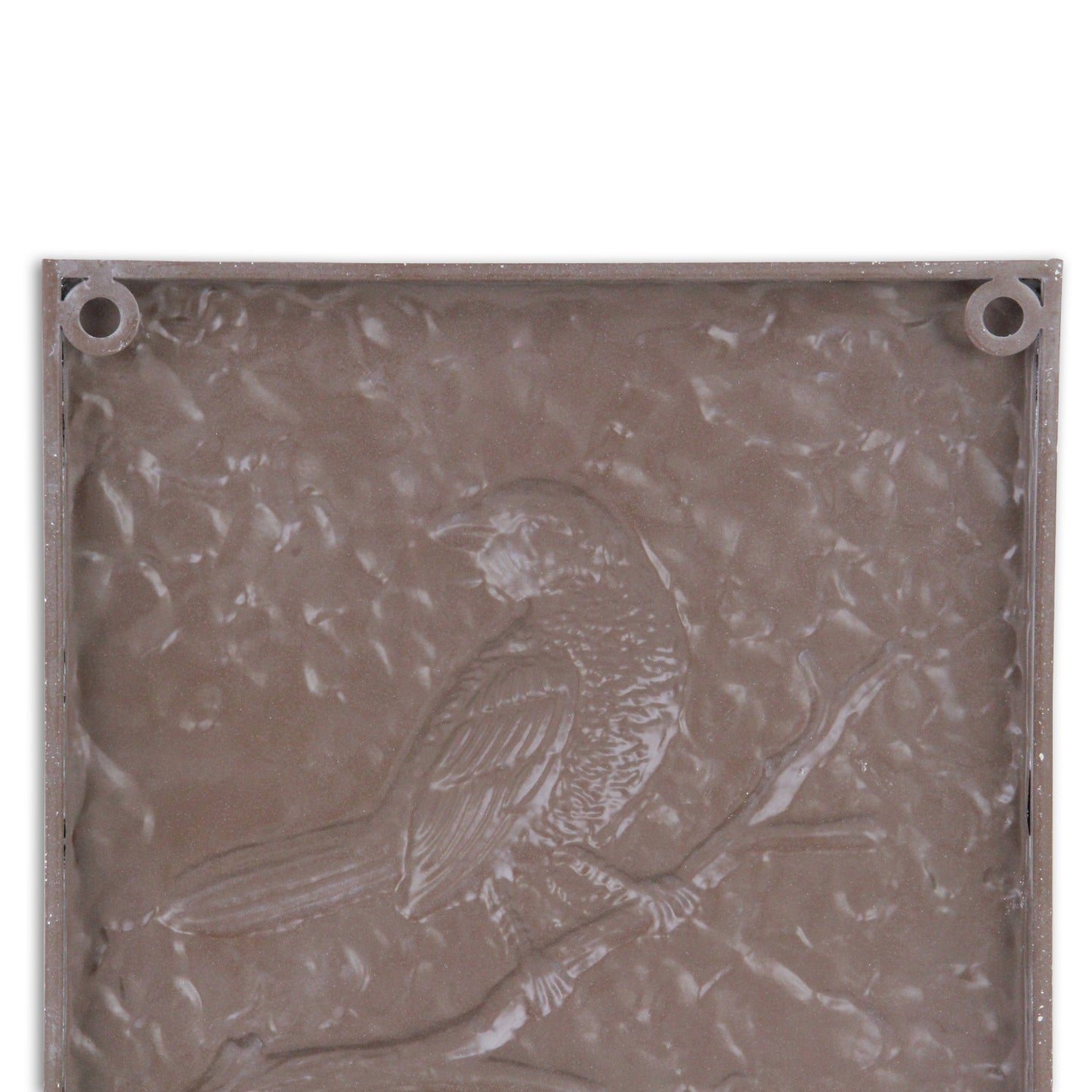 CALABASAS 10" X 10" WHITE BIRD METAL SQUARE HANGING WALL DECOR - Varnish & Vibe