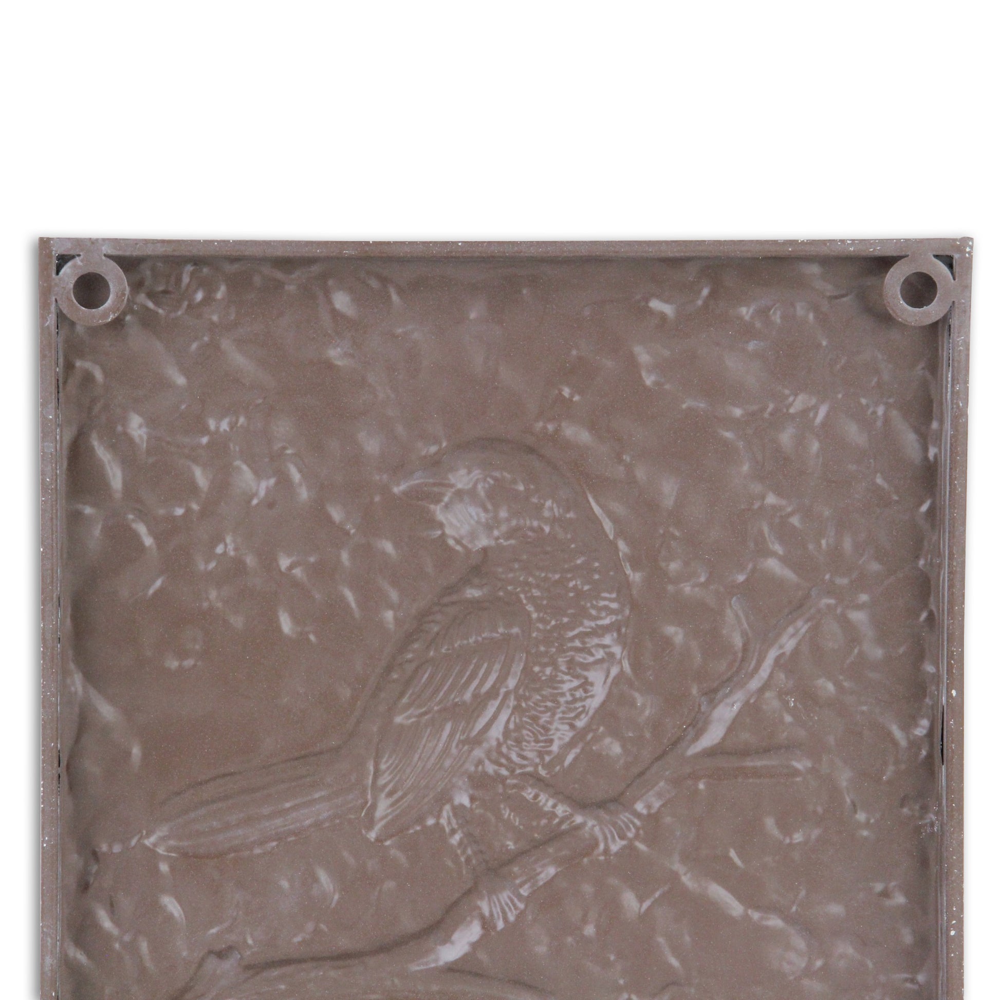 CALABASAS 10" X 10" WHITE BIRD METAL SQUARE HANGING WALL DECOR - Varnish & Vibe