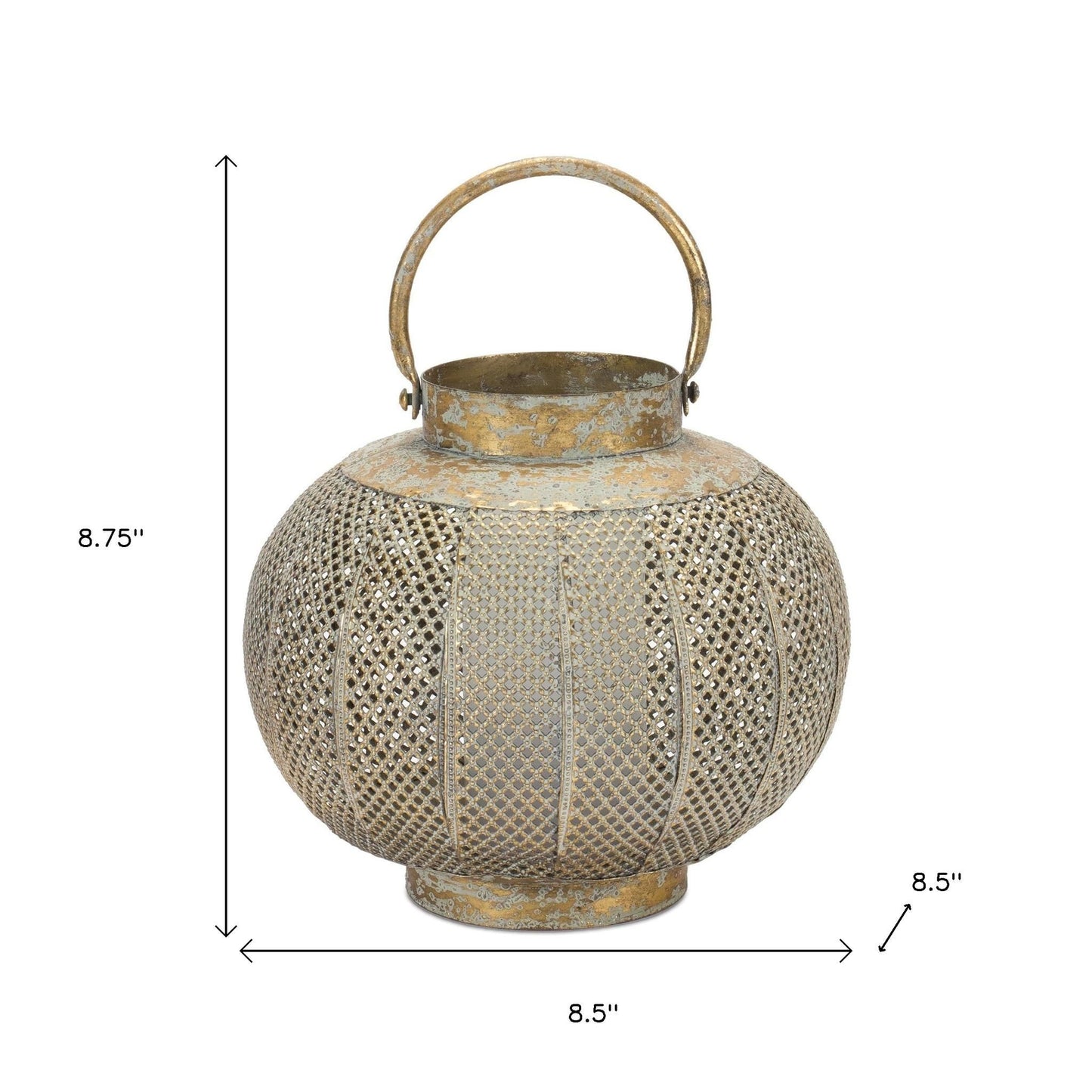 metal tabletop lantern candle holder, tabletop lantern candle holder, lattice metal tabletop lantern candle, metal tabletop lantern candle, distressed lattice metal tabletop lantern