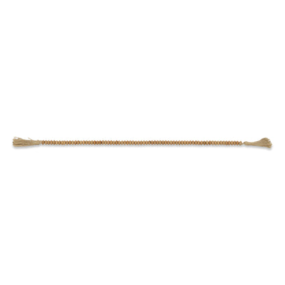 36" BROWN ROPE AND WOOD HAND PAINTED DECORATIVE TASSEL