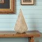 6" NATURAL SOLID WOOD PYRAMID DECORATIVE SCULPTURE