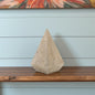 4" NATURAL SOLID WOOD PYRAMID DECORATIVE SCULPTURE