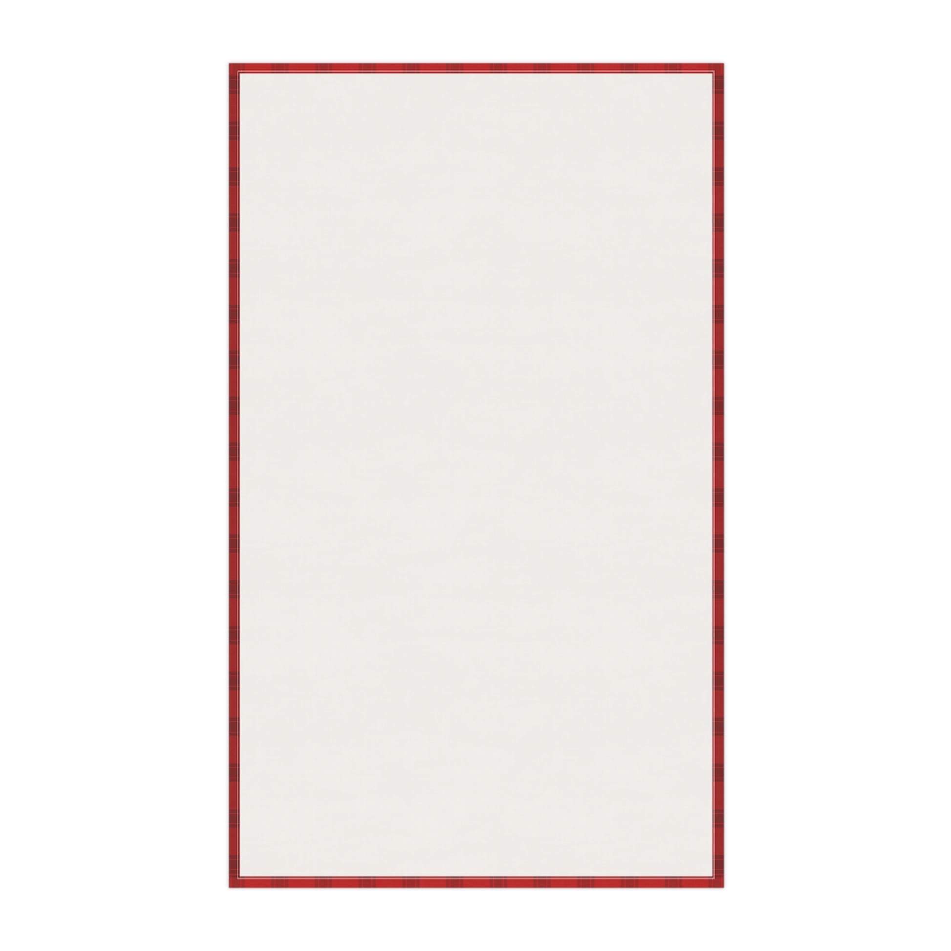 Red Tartan Christmas Tree Tea Towels (cotton, poly) - Varnish & Vibe