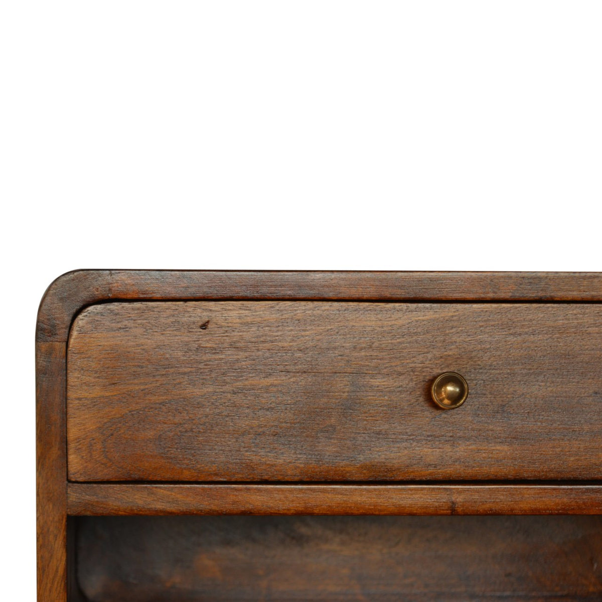 LAUREL 18" CHESTNUT SOLID WOOD ONE DRAWER FLOATING NIGHTSTAND