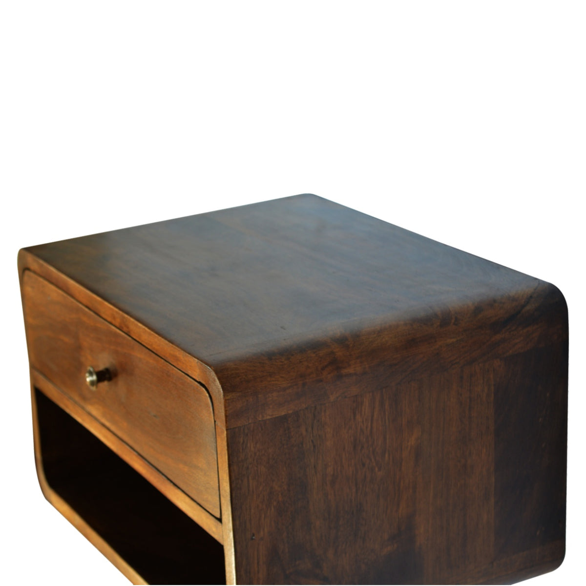 LAUREL 18" CHESTNUT SOLID WOOD ONE DRAWER FLOATING NIGHTSTAND