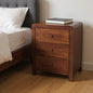 LAUREL 24" CHESTNUT SOLID WOOD THREE DRAWER NIGHTSTAND