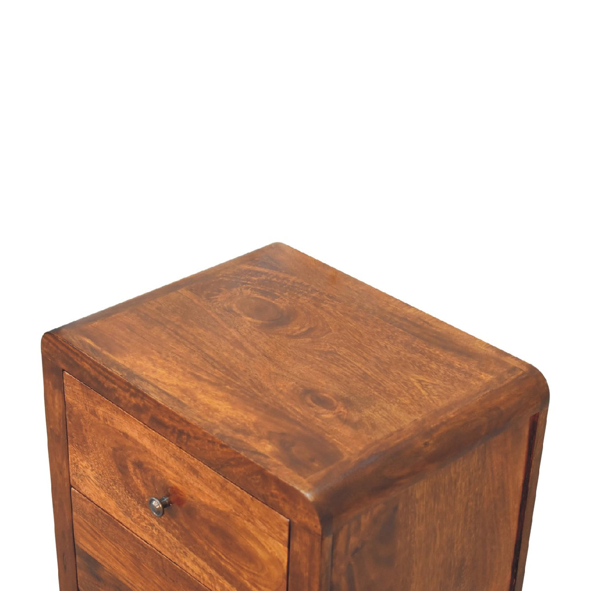 LAUREL 24" CHESTNUT SOLID WOOD THREE DRAWER NIGHTSTAND