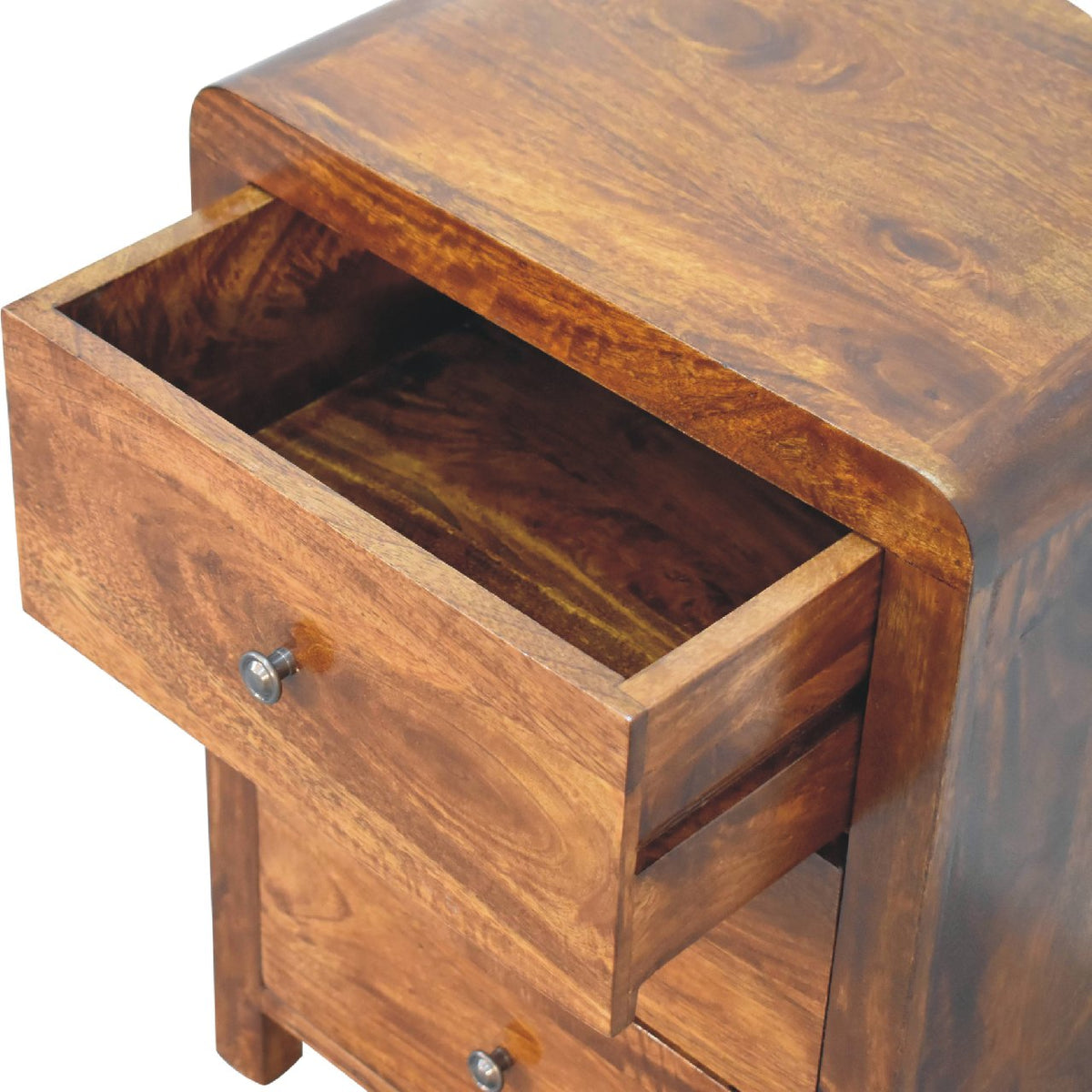 chestnut solid wood drawer nightstand, solid wood drawer nightstand, wood drawer nightstand, 24" chestnut solid wood drawer, solid wood drawer