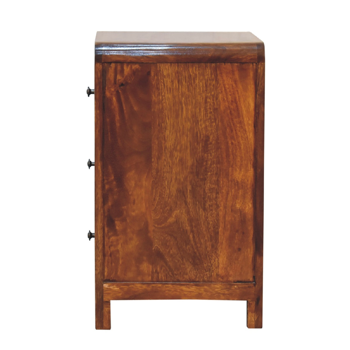 LAUREL 24" CHESTNUT SOLID WOOD THREE DRAWER NIGHTSTAND