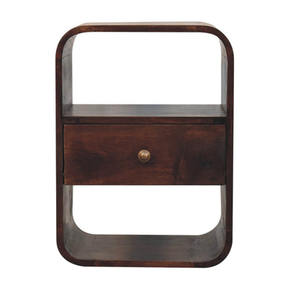 LAUREL 22" CHESTNUT SOLID WOOD ONE DRAWER NIGHTSTAND