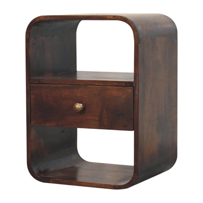 LAUREL 22" CHESTNUT SOLID WOOD ONE DRAWER NIGHTSTAND