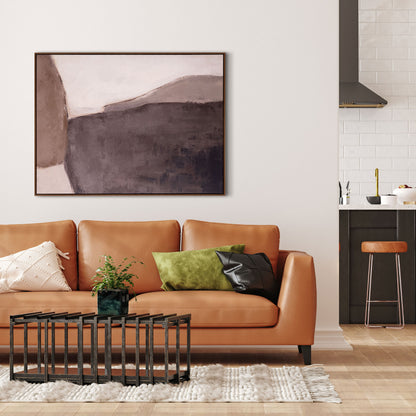 MALIBU RESONANCE HAND PAINTED BROWN FLOATER FRAME WALL ART - Varnish & Vibe