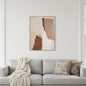 MALIBU GAVOTTE II HAND PAINTED BROWN FLOATER FRAME WALL ART - Varnish & Vibe