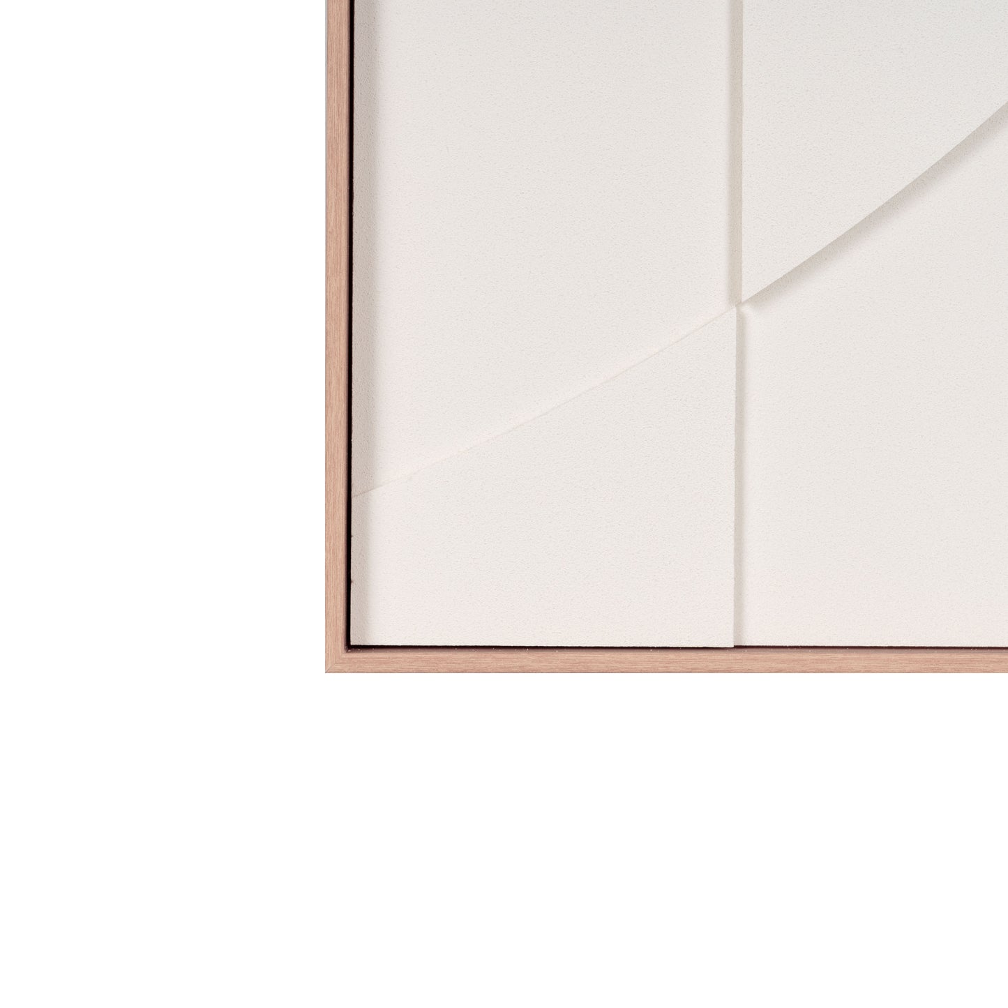 WHITE GEO BROWN SHADOWBOX WALL ART