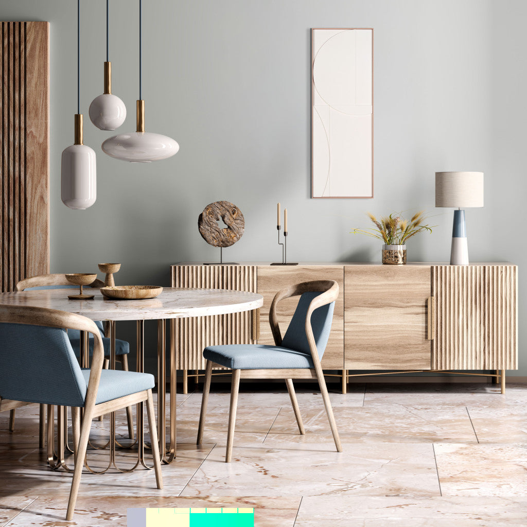 WHITE GEO BROWN SHADOWBOX WALL ART