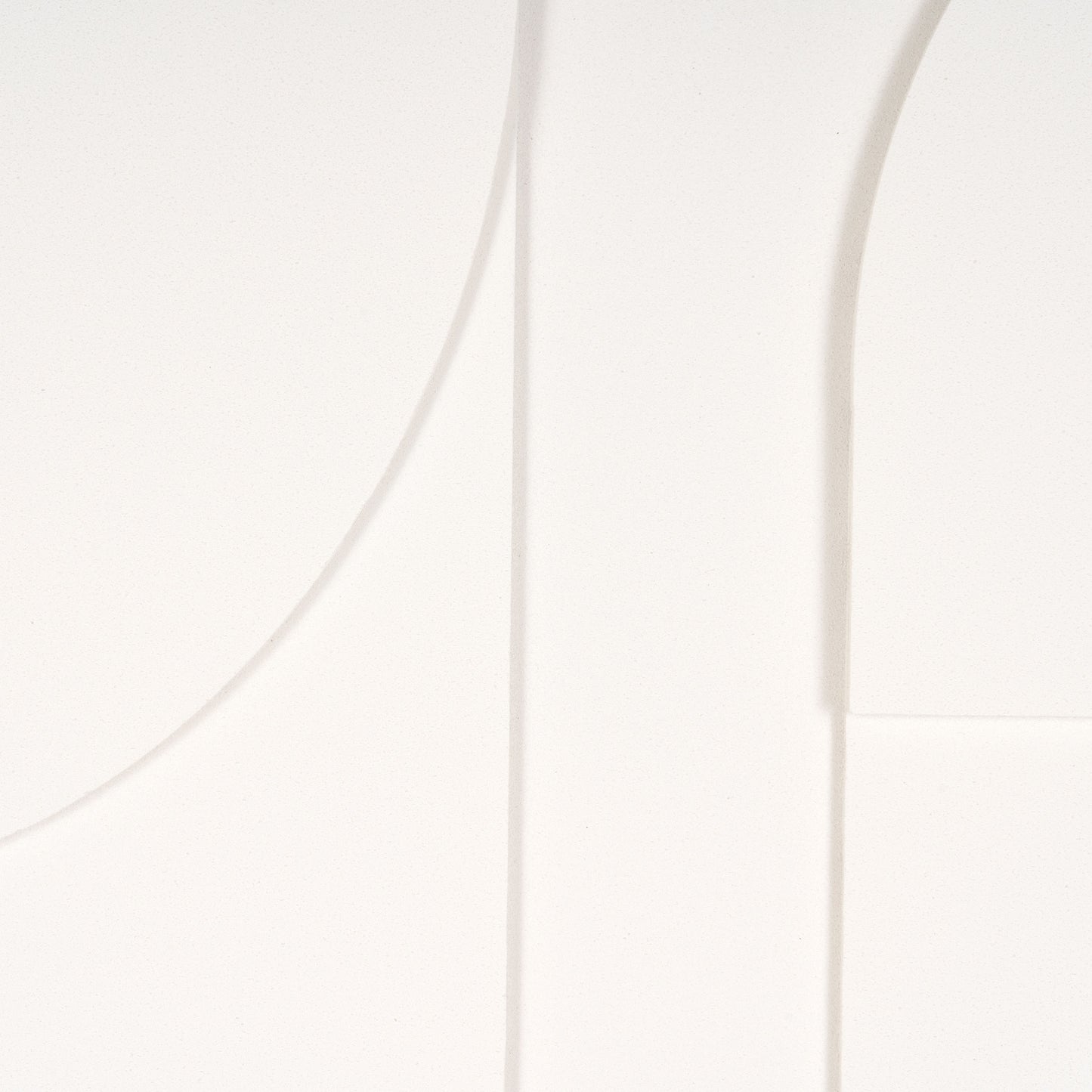 WHITE GEO MACHE BROWN SHADOWBOX WALL ART