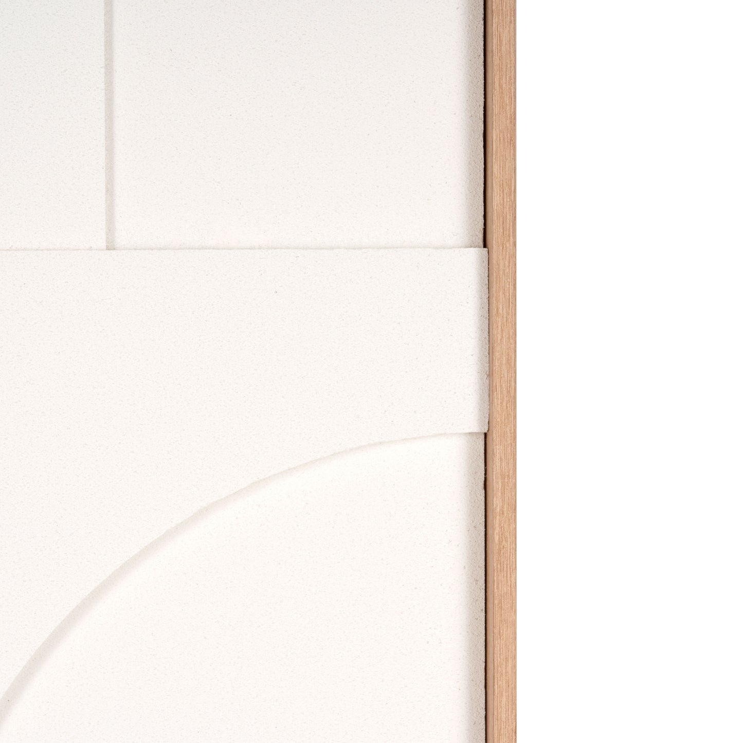 MODERN GEO SHAPES BROWN SHADOWBOX WALL ART