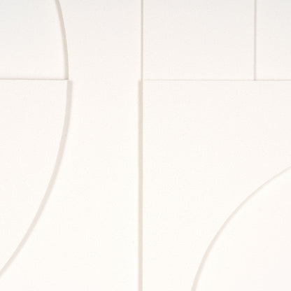 MODERN GEO SHAPES BROWN SHADOWBOX WALL ART