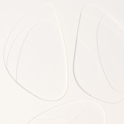 WHITE GEO TRIO BROWN SHADOWBOX WALL ART