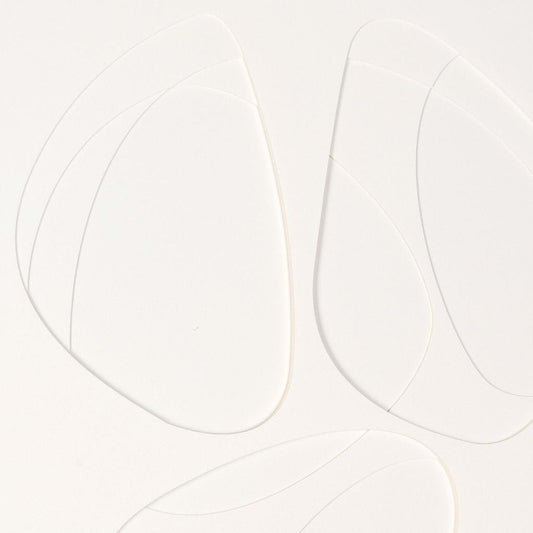 WHITE GEO TRIO BROWN SHADOWBOX WALL ART