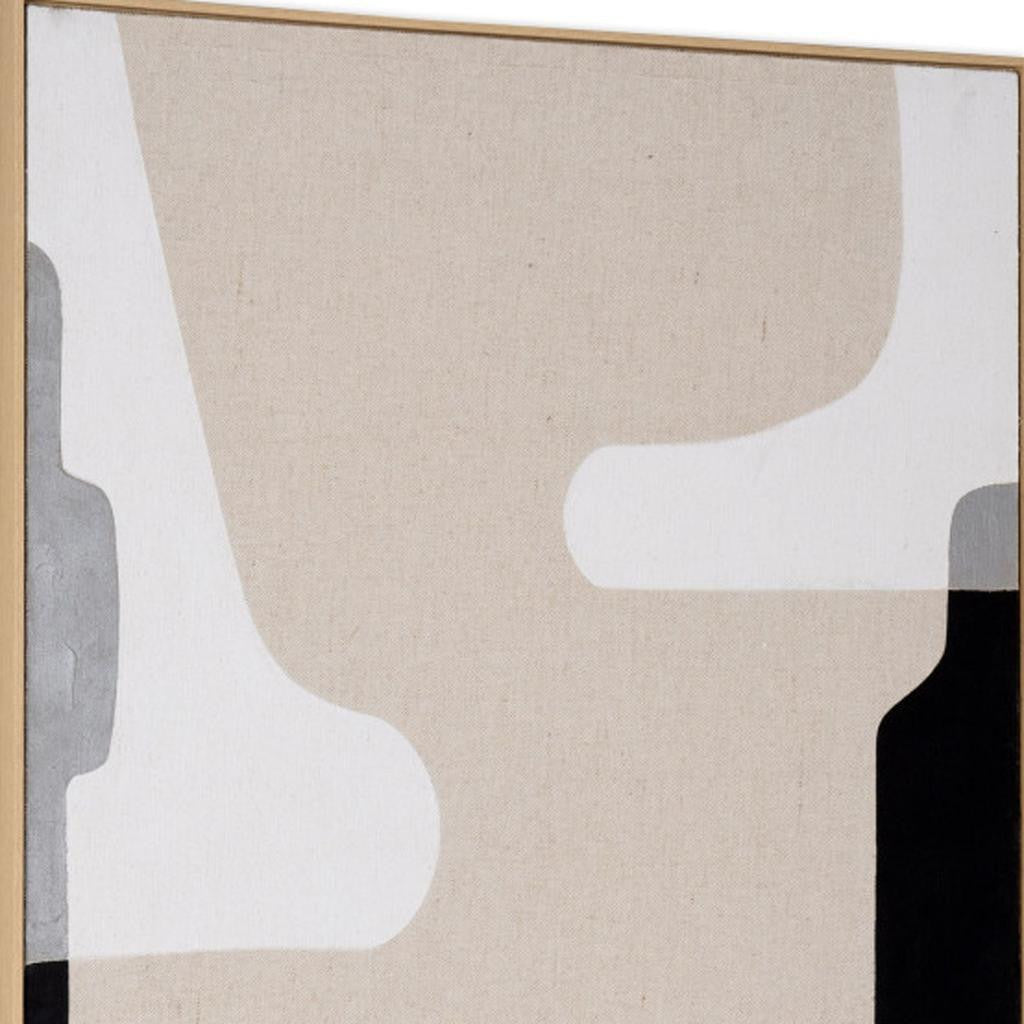 MALIBU CADENZA HAND PAINTED BROWN FLOATER FRAME WALL ART - Varnish & Vibe