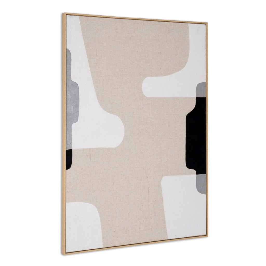 MALIBU CADENZA HAND PAINTED BROWN FLOATER FRAME WALL ART - Varnish & Vibe
