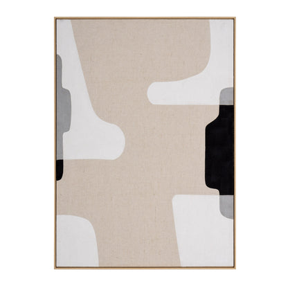 MALIBU CADENZA HAND PAINTED BROWN FLOATER FRAME WALL ART - Varnish & Vibe