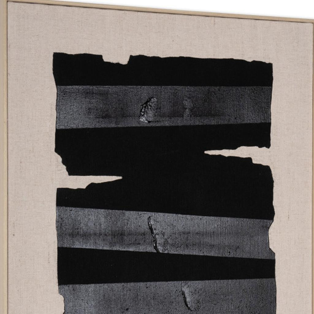 MALIBU ECHOES OF SHADOWS I HAND PAINTED BROWN FLOATER FRAME WALL ART - Varnish & Vibe