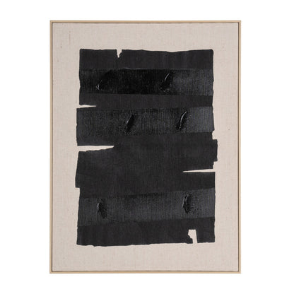 MALIBU ECHOES OF SHADOWS I HAND PAINTED BROWN FLOATER FRAME WALL ART - Varnish & Vibe