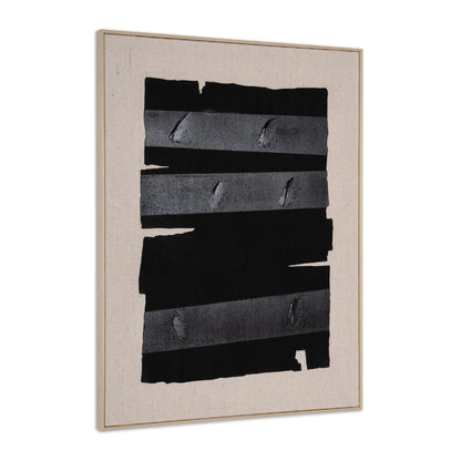 MALIBU ECHOES OF SHADOWS II HAND PAINTED BROWN FLOATER FRAME WALL ART - Varnish & Vibe
