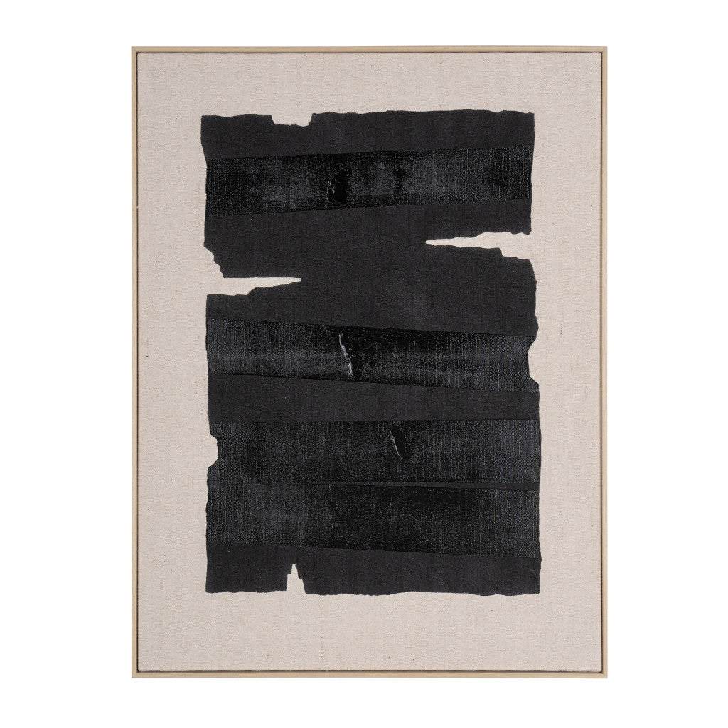 MALIBU ECHOES OF SHADOWS II HAND PAINTED BROWN FLOATER FRAME WALL ART - Varnish & Vibe