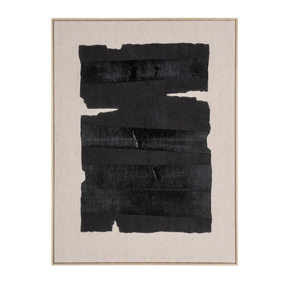 MALIBU ECHOES OF SHADOWS II HAND PAINTED BROWN FLOATER FRAME WALL ART - Varnish & Vibe