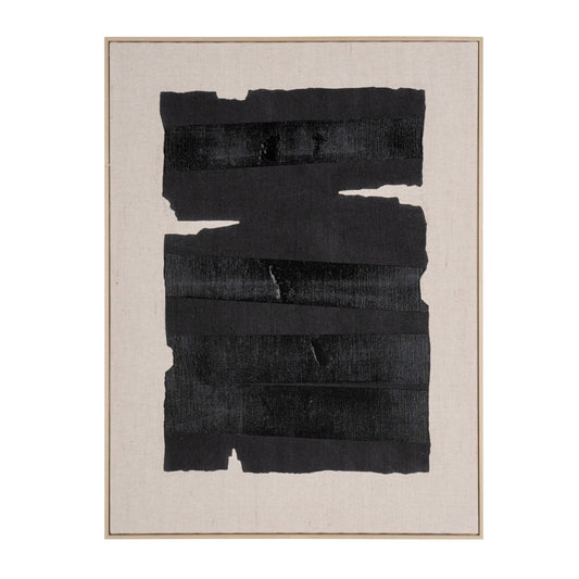 MALIBU ECHOES OF SHADOWS II HAND PAINTED BROWN FLOATER FRAME WALL ART - Varnish & Vibe