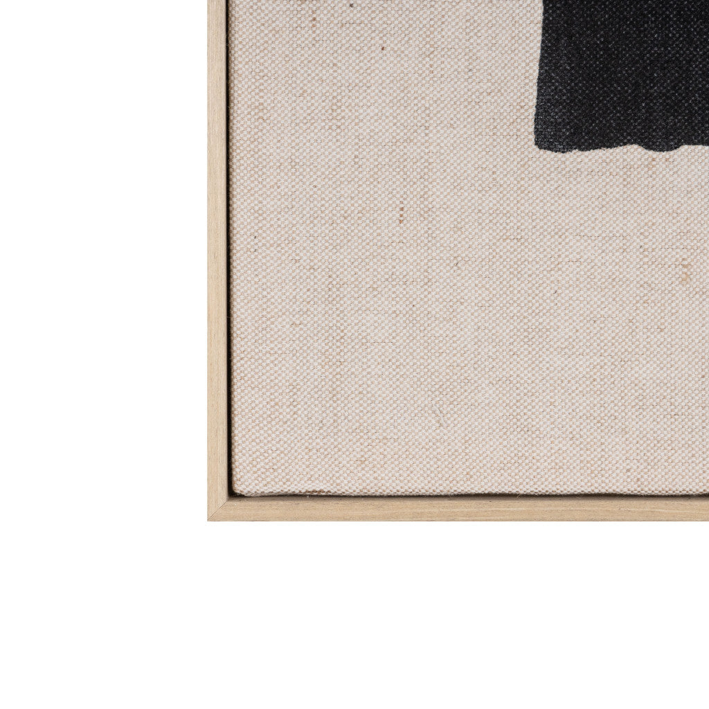 MALIBU ECHOES OF SHADOWS II HAND PAINTED BROWN FLOATER FRAME WALL ART - Varnish & Vibe