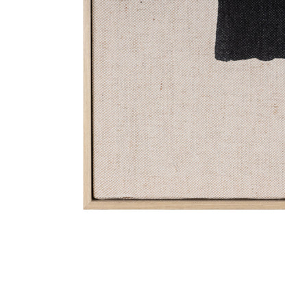 MALIBU ECHOES OF SHADOWS II HAND PAINTED BROWN FLOATER FRAME WALL ART - Varnish & Vibe