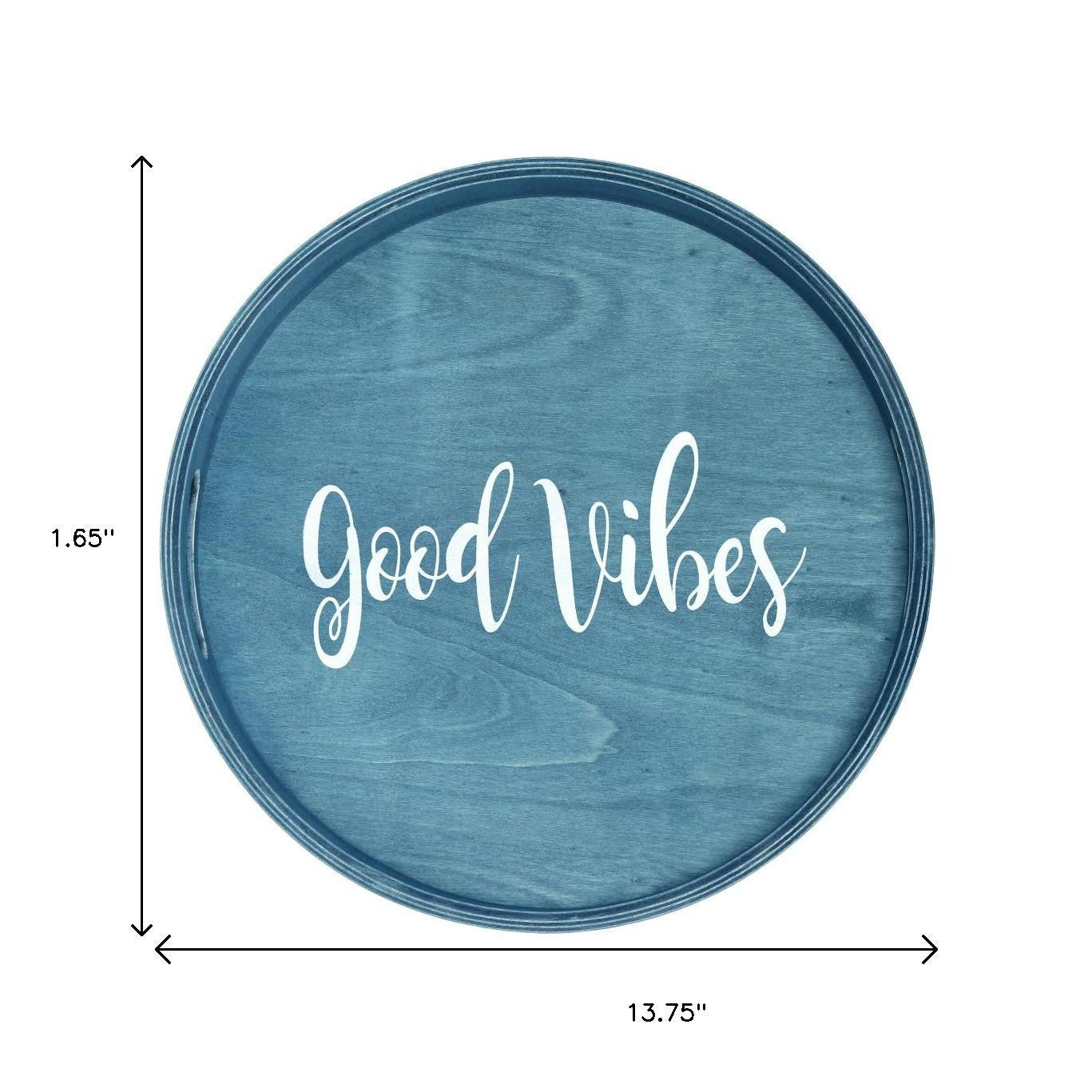 good vibes round serving tray, vibes round serving tray handles, round serving tray handles, vibes round serving tray, round serving tray