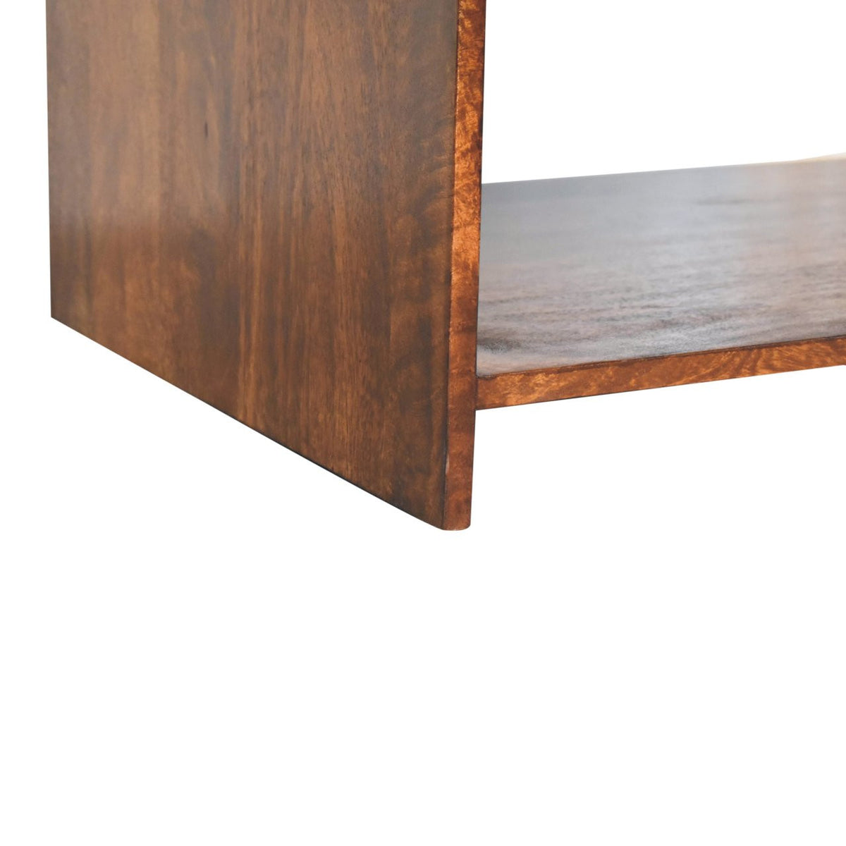 LAUREL 85" CHESTNUT SOLID WOOD FRAME COFFEE TABLE WITH FOUR DRAWERS