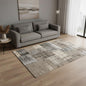 PALISADES 5' X 8' GRAY CREAM AND TAN ABSTRACT AREA RUG - Varnish & Vibe