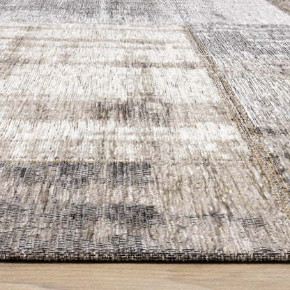 cream tan abstract area rug, tan abstract area rug, abstract area rug, gray cream tan abstract area, 8' X 11' gray cream tan abstract