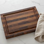 PALISADES 16" BROWN SOLID WOOD CUTTING BOARD WITH JUICE GROOVE - Varnish & Vibe