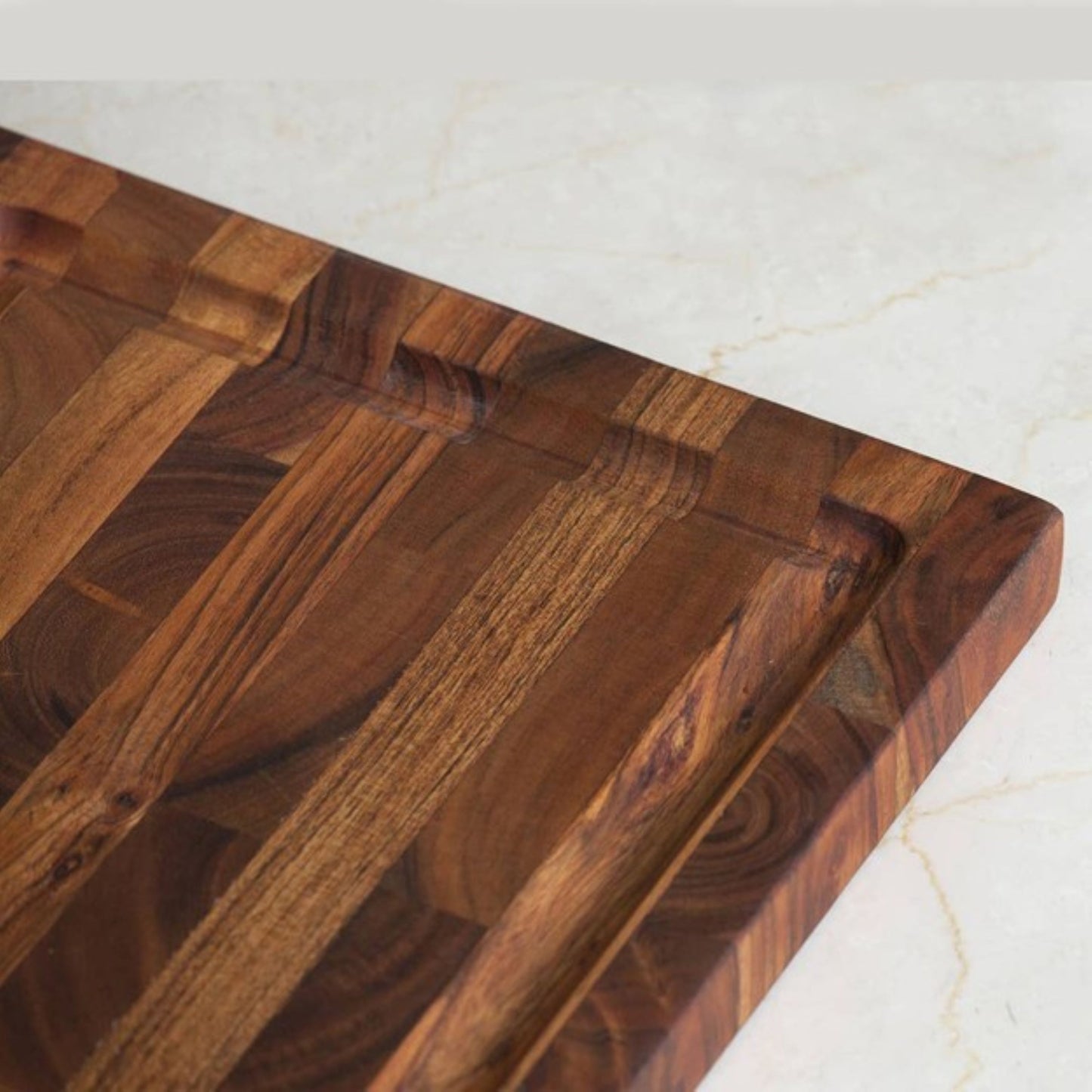 wood cutting board juice groove, solid wood cutting board juice, cutting board juice groove, brown solid wood cutting board, 16" brown solid wood cutting
