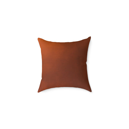 Golden Leaves Foliage And Shaded Brown Fall Decorative Pillow