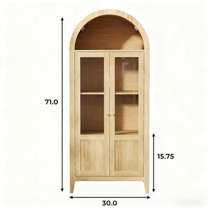 wood door pantry storage closet, solid manufactured wood door pantry, brown solid manufactured wood door, light brown solid manufactured wood, 71" light brown solid