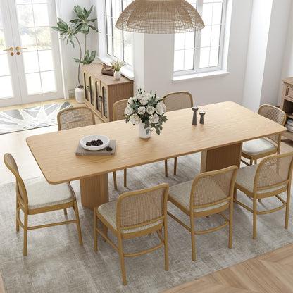 MALIBU 79" UNFINISHED WOOD SQUARE BAR TABLE - Varnish & Vibe