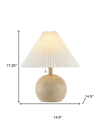 CALABASAS 17" CLEAR ROUND TABLE LAMP LED WITH EMPIRE SHADE - Varnish & Vibe